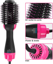 Load image into Gallery viewer, ,AICase 3 in1 Styling Brush Styler Dryer and Volumizer for Hair Straightener and Curly Hair Comb