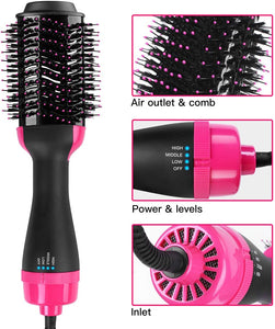 ,AICase 3 in1 Styling Brush Styler Dryer and Volumizer for Hair Straightener and Curly Hair Comb
