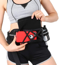 Load image into Gallery viewer, Sport Running Belt with Water Bottle and Vertical Bottle Holder for Phone
