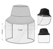Load image into Gallery viewer, Anti-Saliva Splash Dust Proof Cap Full Face Shield Safety Protection Clear Hat