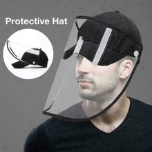 Load image into Gallery viewer, Anti-Saliva Splash Dust Proof Cap Full Face Shield Safety Protection Clear Hat
