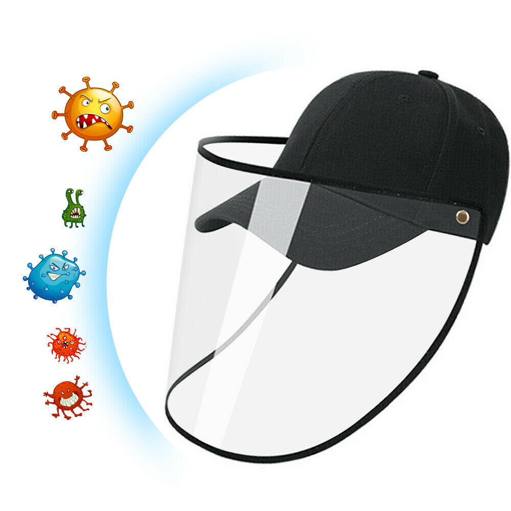 Anti-Saliva Splash Dust Proof Cap Full Face Shield Safety Protection Clear Hat
