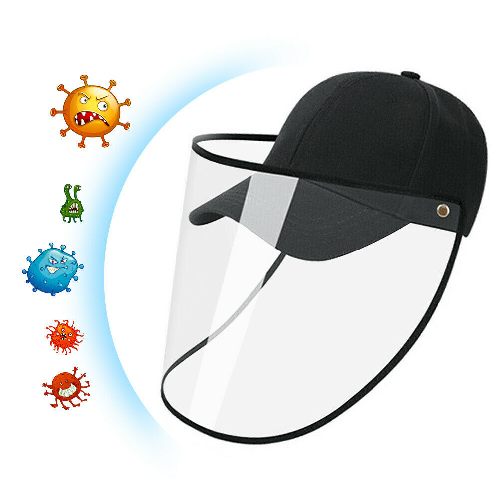 Kids Boys Girls Safety Full Face Shield Protection Cover Anti-Splash Sun Hat Cap