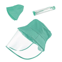Load image into Gallery viewer, Kids Boys Girls Safety Full Face Shield Protection Cover Anti-Splash Sun Hat Cap