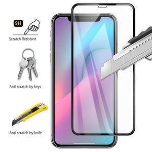 iPhone 11 or iPhone 12 10D Full Cover Tempered Glass Screen Protector
