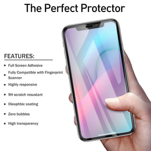 iPhone 11 or iPhone 12 10D Full Cover Tempered Glass Screen Protector