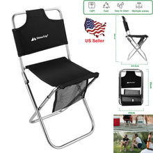 Load image into Gallery viewer, Folding Portable Aluminum Stool Camping Fishing Hiking Travel Outdoor Seat Chair