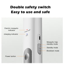 Load image into Gallery viewer, Handheld USB Rechargeable Mosquito Fly Swatter Zapper Killer Bug Insect Racket