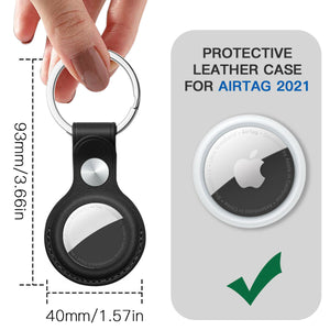 AICase Leather Case For Apple AirTag Cover AirTags Tracker Finder Keychain Shell