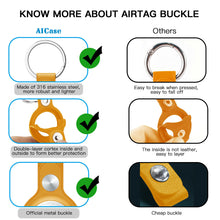 Load image into Gallery viewer, AICase Leather Case For Apple AirTag Cover AirTags Tracker Finder Keychain Shell