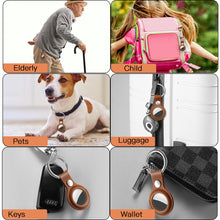 Load image into Gallery viewer, AICase Leather Case For Apple AirTag Cover AirTags Tracker Finder Keychain Shell