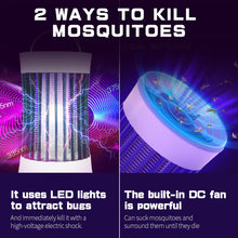 Load image into Gallery viewer, Electric Shock Fly Bug Zapper Mosquito Insect Killer Lamp UV LED Light Pest Trap