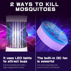 Electric Shock Fly Bug Zapper Mosquito Insect Killer Lamp UV LED Light Pest Trap