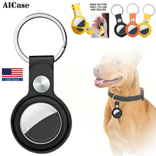 Load image into Gallery viewer, Leather Case for AirTags Protective Shell Location Tracker Keychain Cover