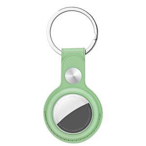 Leather Case for AirTags Protective Shell Location Tracker Keychain Cover