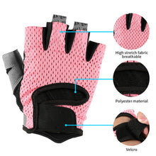 Load image into Gallery viewer, Men Women Cycling Gloves Bike Wheelchair Half Finger Fitness Workout Gym Gloves