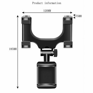 Universal 360 Rotation Rearview Mirror Mount Stand Holder for Phone