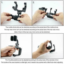 Load image into Gallery viewer, Universal 360 Rotation Rearview Mirror Mount Stand Holder for Phone