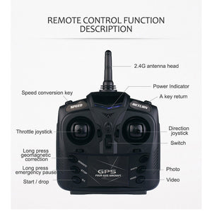 JXD 518 RC WIFI FPV Quadcopter GPS 720P HD Camera Realtime Headless Mode Drone