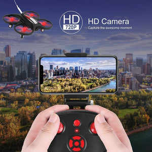 FPV RC Mini WiFi Drone Quadcopter HD Camera Aircraft LED Helicopter Toy+3Battery