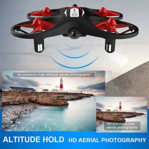FPV RC Mini WiFi Drone Quadcopter HD Camera Aircraft LED Helicopter Toy+3Battery