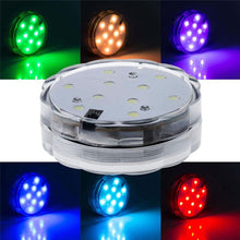Load image into Gallery viewer, 10 LED RGB Waterproof Submersible Lights Wedding Party Vase Lamp + Remote
