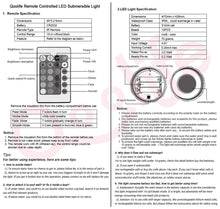Load image into Gallery viewer, 10 LED RGB Waterproof Submersible Lights Wedding Party Vase Lamp + Remote