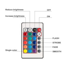 Load image into Gallery viewer, 10 LED RGB Waterproof Submersible Lights Wedding Party Vase Lamp + Remote