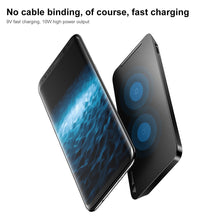 Load image into Gallery viewer, Black QI Wireless Charger 2 Coils Cell Fast Charging Pad Station