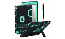 Load image into Gallery viewer, iPad 2/3/4 Shockproof Military Heavy Duty Rubber With Hard Stand Case