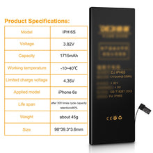 Load image into Gallery viewer, DEJI Internal Battery Replacement for iPhone 6s