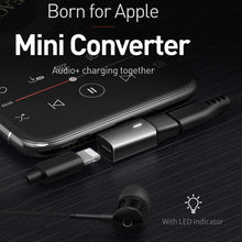 Load image into Gallery viewer, AICase Headphone Adapter, 2 in 1 Nylon Braised Audio Adapter Support Audio + Charge for iPhone