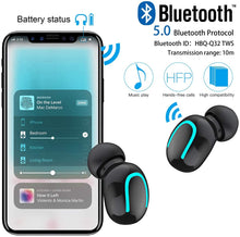 Load image into Gallery viewer, AICase TWS Wireless Headphones Bluetooth 5.0 Wireless Earbuds Built-in Mic Mini Sweatproof Sport Headsets in-Ear Headset with Wireless Charging Case