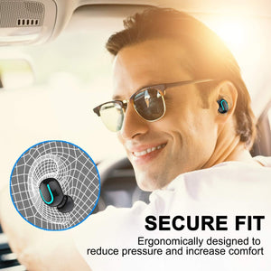 AICase TWS Wireless Headphones Bluetooth 5.0 Wireless Earbuds Built-in Mic Mini Sweatproof Sport Headsets in-Ear Headset with Wireless Charging Case