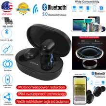 Load image into Gallery viewer, HiFi Dual Wireless Bluetooth Earphone Earbuds For Android IOS Phone