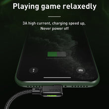 Load image into Gallery viewer, 90° Elbow LED Fast Charging USB Cable Charger for iPhone
