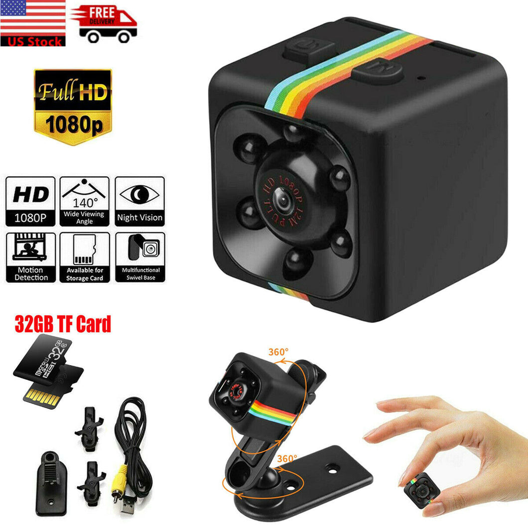 SQ11 Cop Spy Nanny Camera Wireless Hidden Motion DV HD 1080P Mini Car Dash Cam