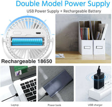 Load image into Gallery viewer, 4 inch Electric USB Rechargeable Battery Clip On Desk Portable Mini Cooling Fan