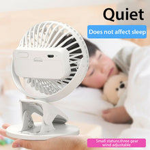 Load image into Gallery viewer, 4 inch Electric USB Rechargeable Battery Clip On Desk Portable Mini Cooling Fan