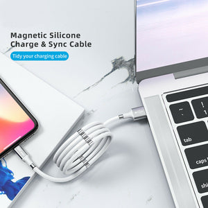 Magnetic 8Pin USB Fast Charging Data Cable Charger for iPhone 12 11 XR XS 8 7 6s