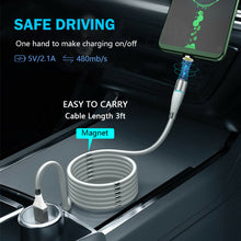 Load image into Gallery viewer, 3in1 Magnetic Charging Type-C 8 Pin USB Cable Charger for iPhone Samsung Android