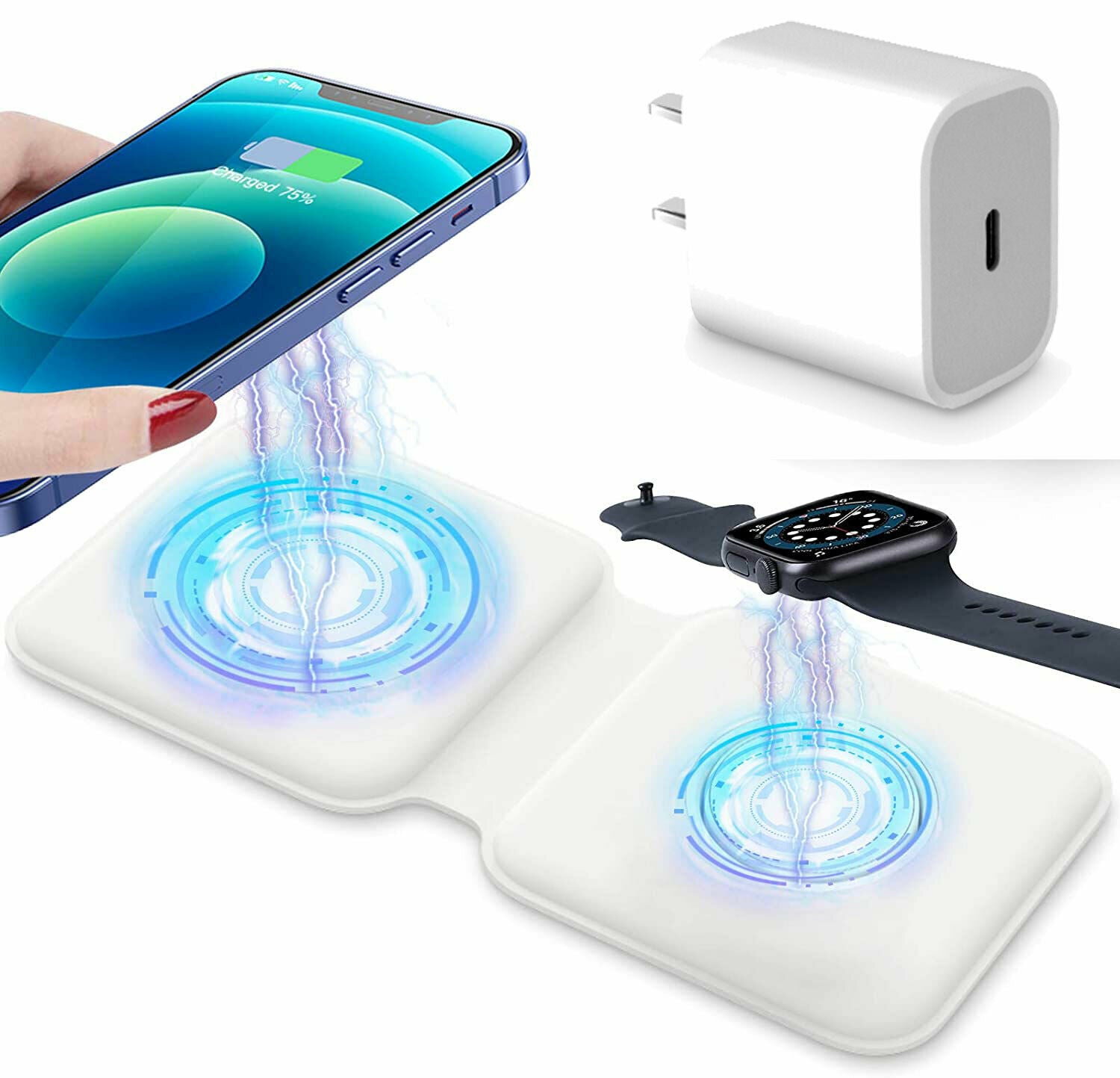 Apple MagSafe Duo Charger wireless charging mat - magnetic