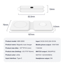 Load image into Gallery viewer, MagSafe Duo Charger Charging Station Pad for iPhone 12/13 and iWatch