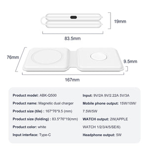 MagSafe Duo Charger Charging Station Pad for iPhone 12/13 and iWatch