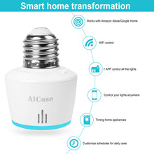 Load image into Gallery viewer, 2xWiFi Smart Light Bulb E26/E27 Lamp Socket Adapter Works with Alexa Google Home