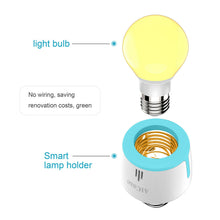 Load image into Gallery viewer, 2xWiFi Smart Light Bulb E26/E27 Lamp Socket Adapter Works with Alexa Google Home