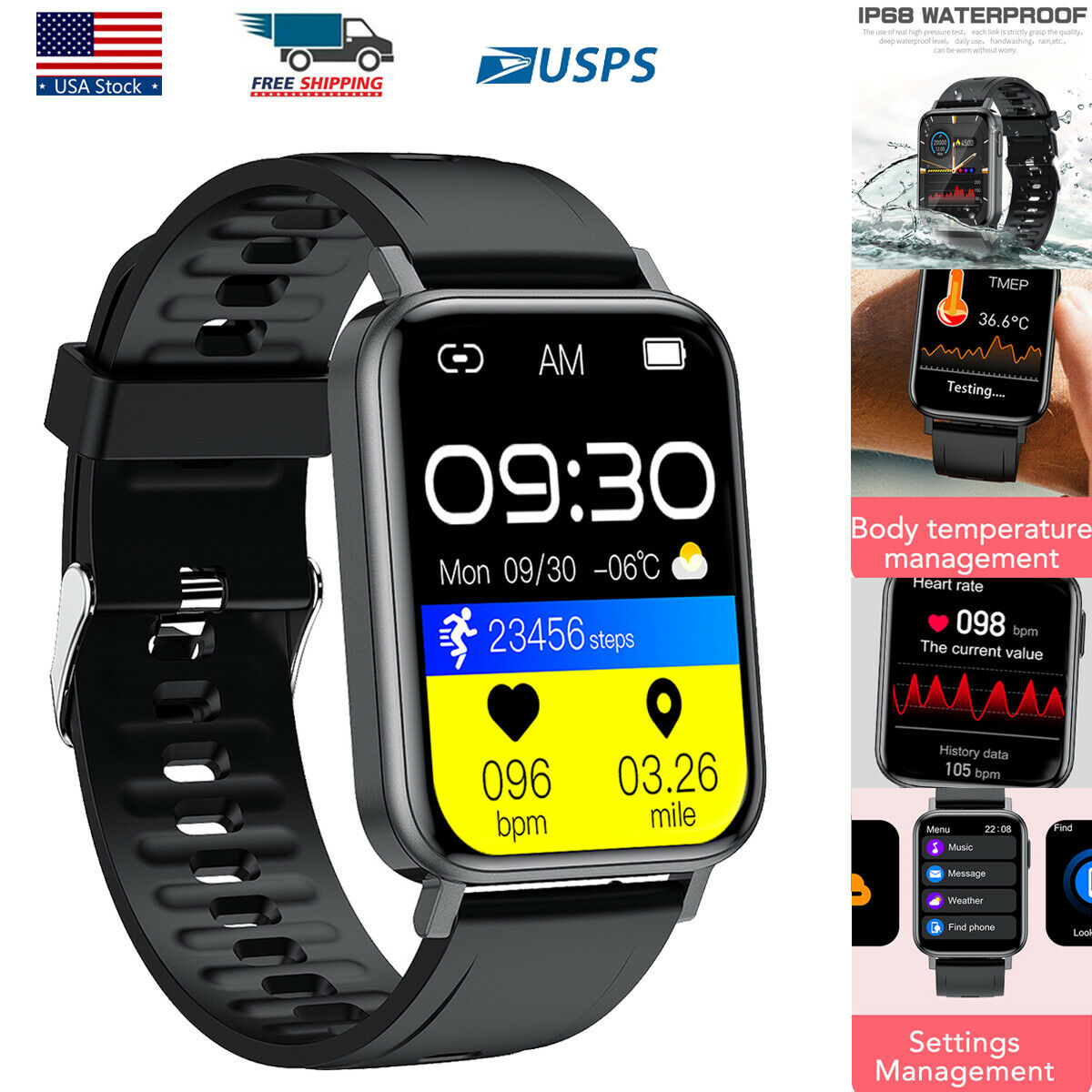Smart Watch for iPhone Samsung Android IP68 Waterproof Bluetooth Fitne –