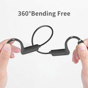 Bone Conduction Wireless Bluetooth Headphones Sports Open Ear Headset with Mic