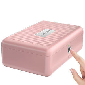 Portable Fingerprint Storage Box Cash Medicine Jewelry Security Safe Lock Box