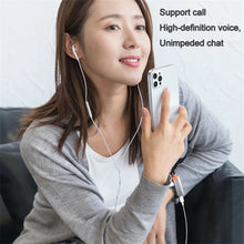 Load image into Gallery viewer, Dual 8 Pin Earphone Audio Adapter Splitter Charger Cable for iPhone 13/12/11/X/8